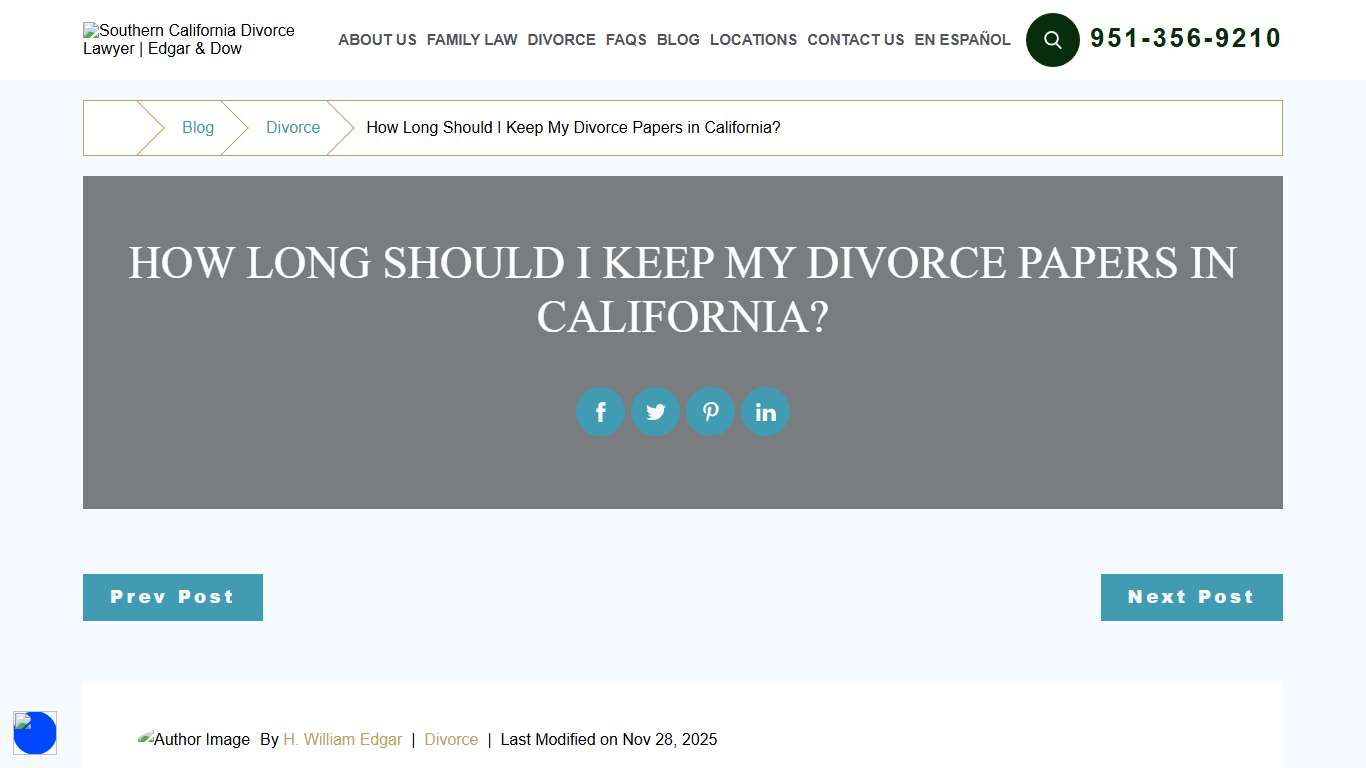 How Long Should I Keep My Divorce Papers in California? 2026
